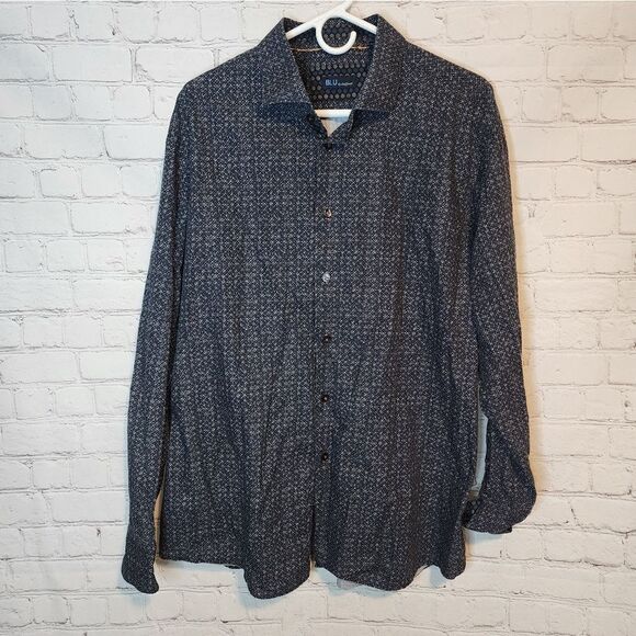 Men's "Blu" by Polifroni longsleeve button-down shirt, size XXL - Picture 1 of 4
